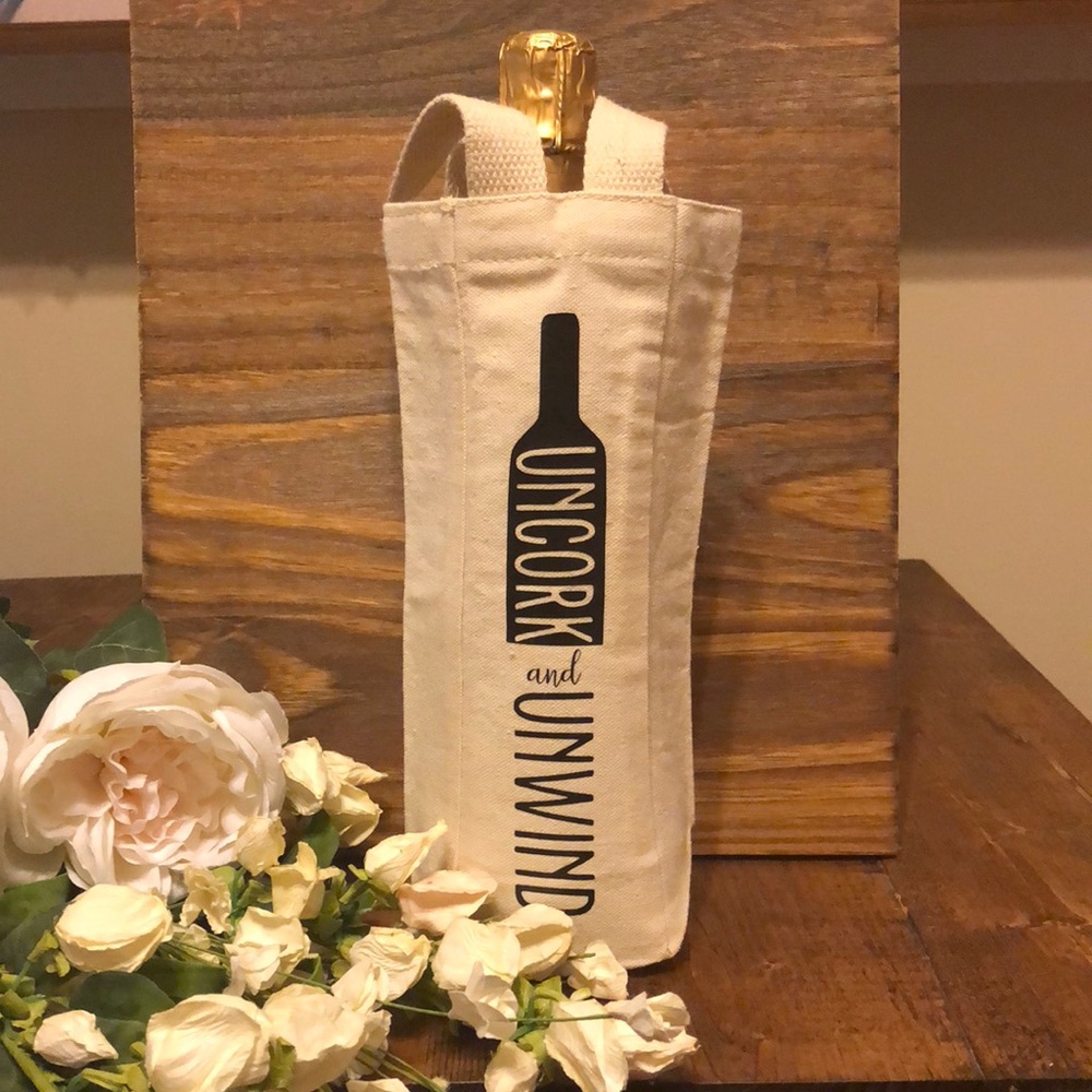 “Uncork and Unwind” Wine Tote